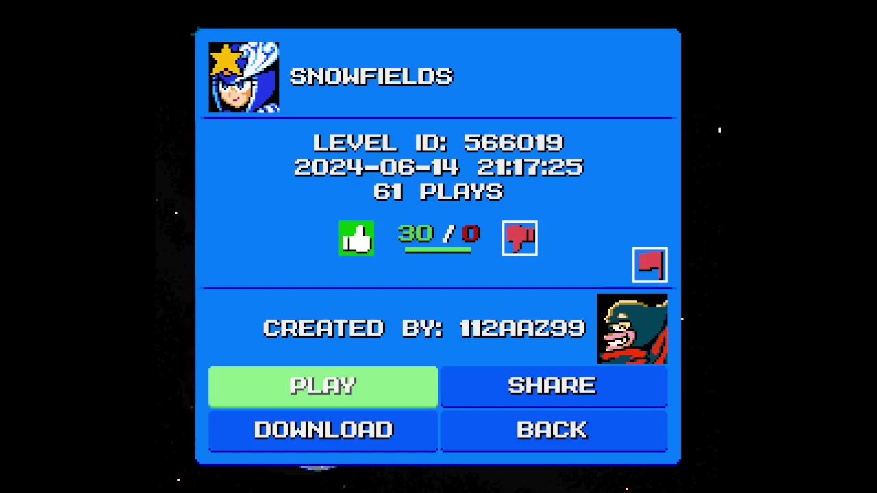 Mega Man Maker Level Highlight: "Snowfields" by 112AAZ99