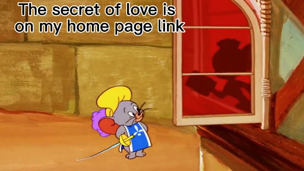 The seeret of tove is on my home page link