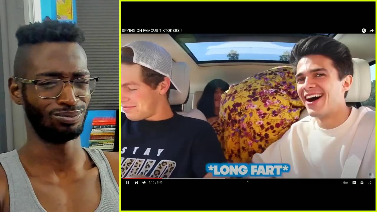 Brent Rivera SPYING ON FAMOUS TIKTOKERS!! reaction