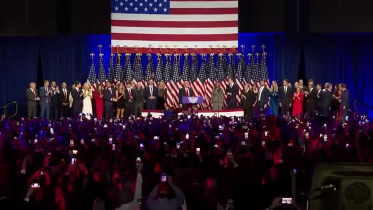 Triumph in Focus: Donald Trump's Victory Speech Highlights