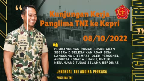 Kunker Panglima TNI Jenderal TNI ANDIKA Perkasa Ke Kepri