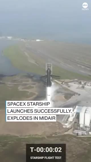 🚨🚨 Space-X 🚨🚨 World largest most powerful Space Rocket blows up minutes after launch.