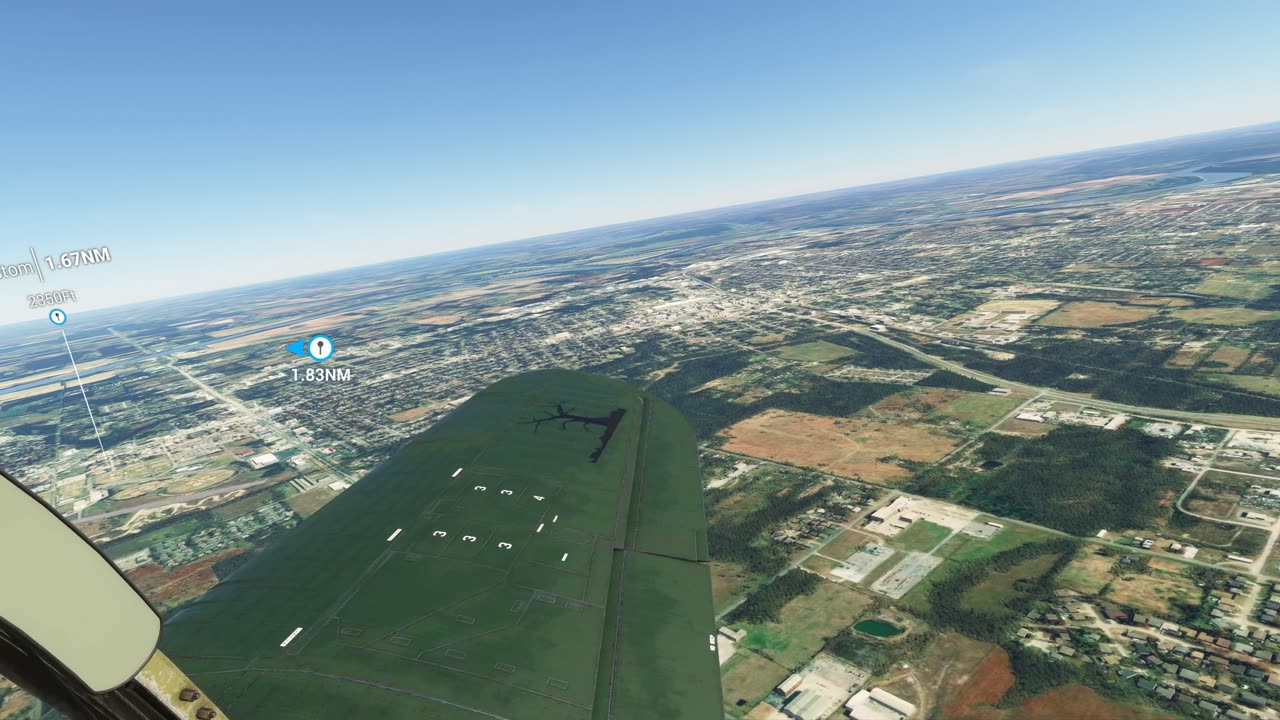 Muskogee Oklahoma in Flight Simulator