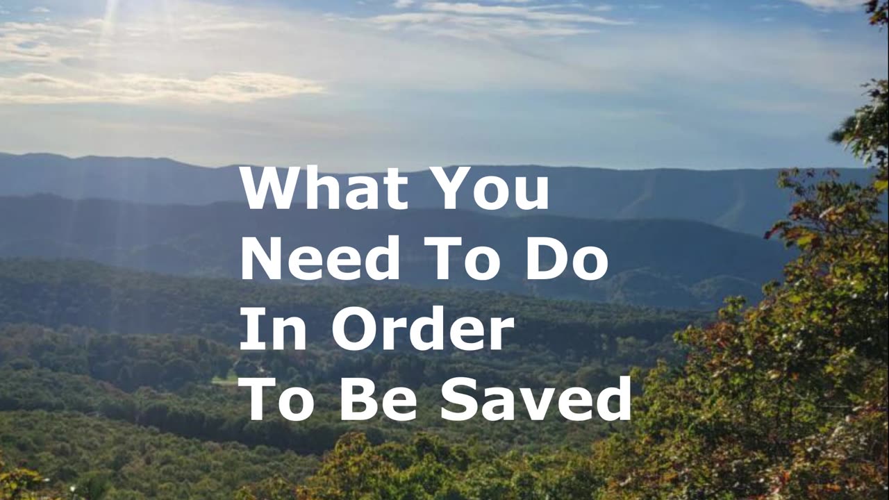 What You Need To Do In Order To Be Saved | Pastor Robby Dickerson