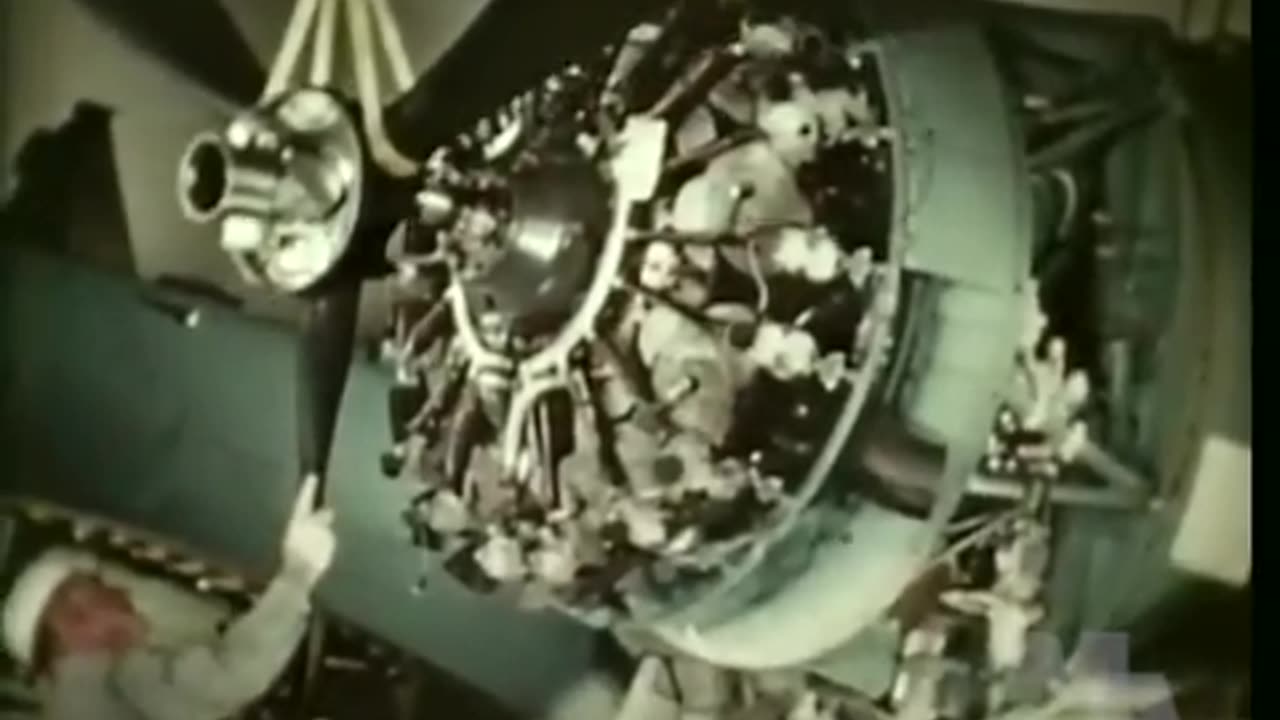 World War 2 US Navy Avaition Machinist Mates Fix it 1944 Restored Color