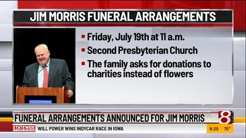 July 15, 2024 - Funeral Arrangements Announced for Indy Civic Leader Jim Morris