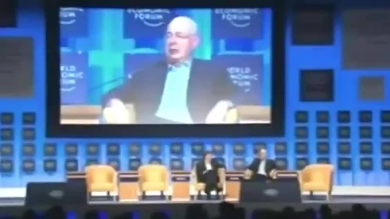 Bill Gates tells Klaus Schwab at the 2008 World Economic Forum how to reduce population growth