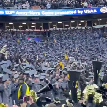 Steve Bannon "Donald J Trump being introduced at todays ARMY and NAVY game" - chills