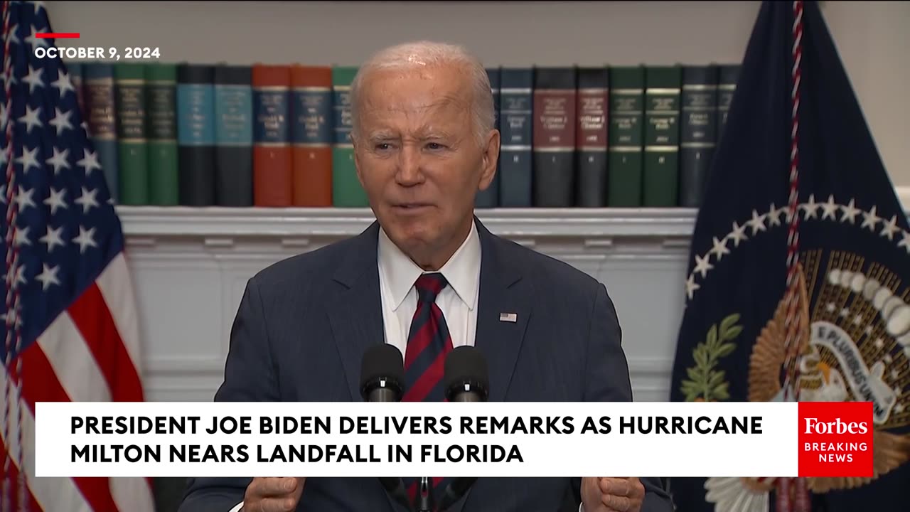 Biden Asked Point Blank If Gov. DeSantis Needs To Take VP Harriss Calls Amid Hurricane Milton