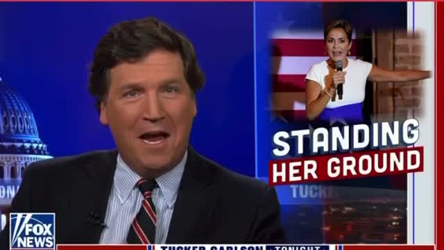 Tucker Laughing Hysterically 😂 Standing Her Ground