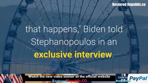 Biden Tells ABC Afghanistan 'Chaos Ensuing' Was Unavoidable