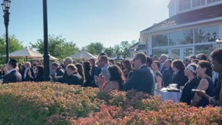 Elise Stefanik speaks with President Trump at the New York GOP 08.05.21