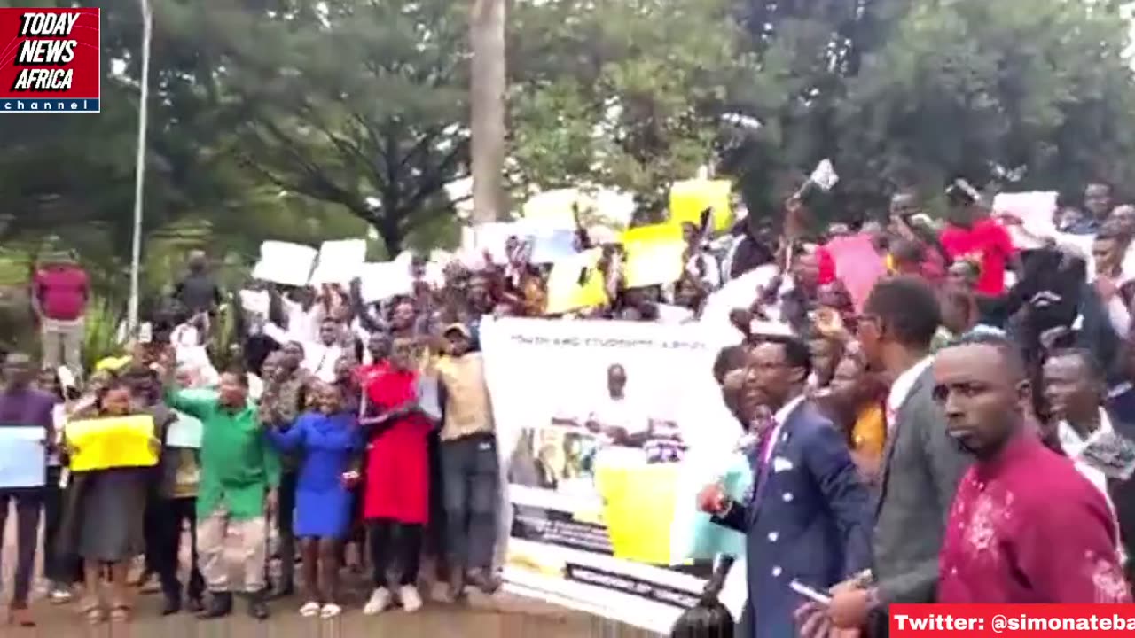 Ugandan Students From At Least 13 Universities Protest Against Biden LGBTQ Agenda