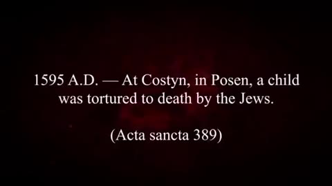 HISTORY OF JEWISH RITUAL MURDER