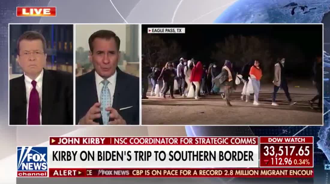 John Kirby is grilled over whether Biden got a sanitized view of the border