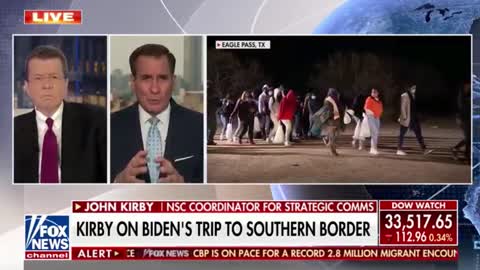 John Kirby is grilled over whether Biden got a sanitized view of the border