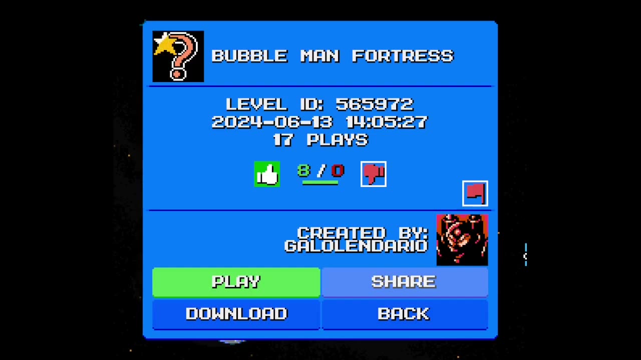 Mega Man Maker Level Highlight: "Bubble Man Fortress" by Galolendario