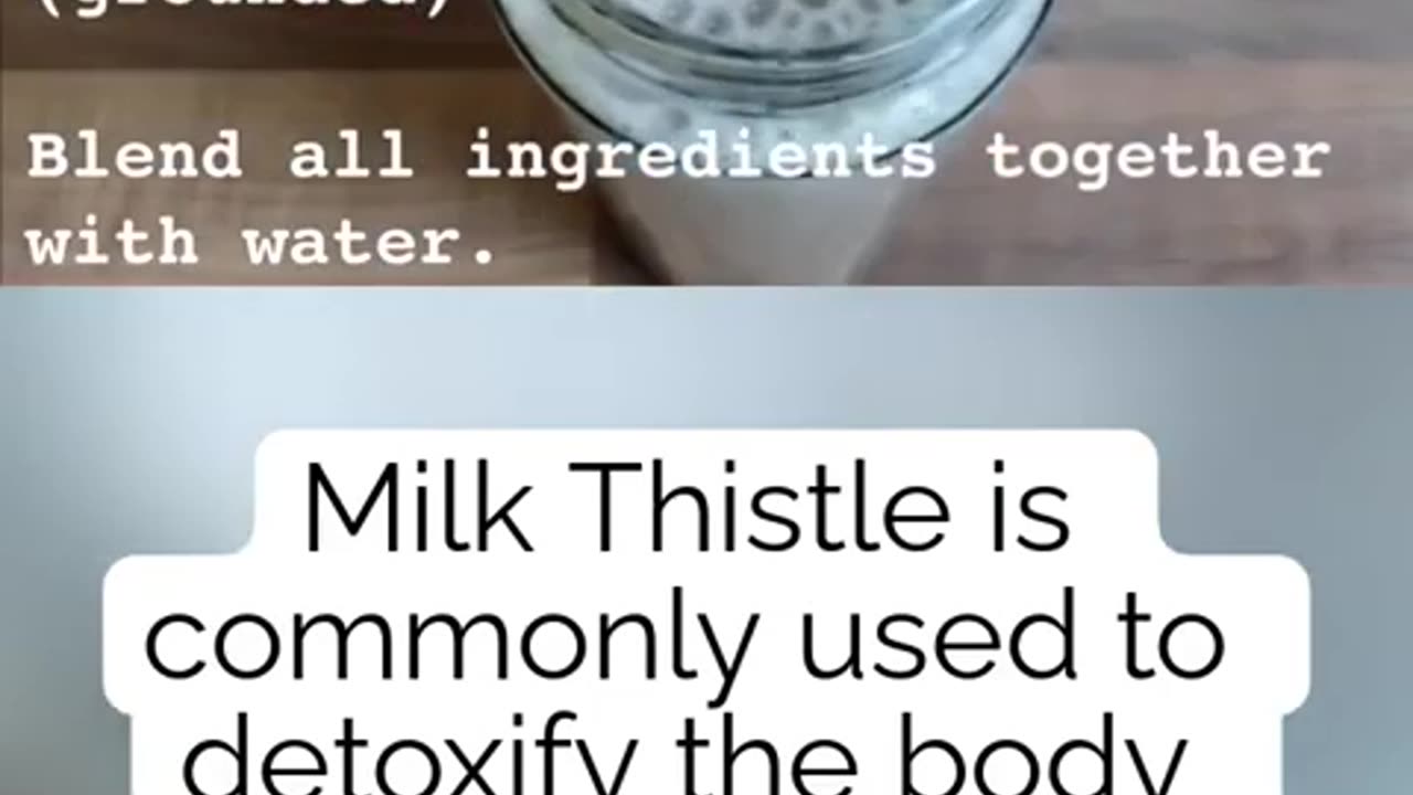 Milk Thistle Smoothie