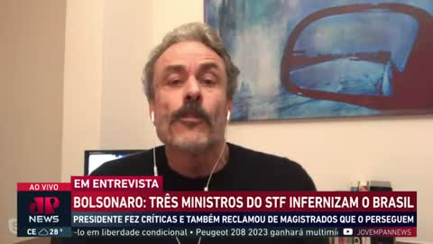 Bolsonaro critica Pacheco e afirma que 3 ministros do STF infernizam o Brasil