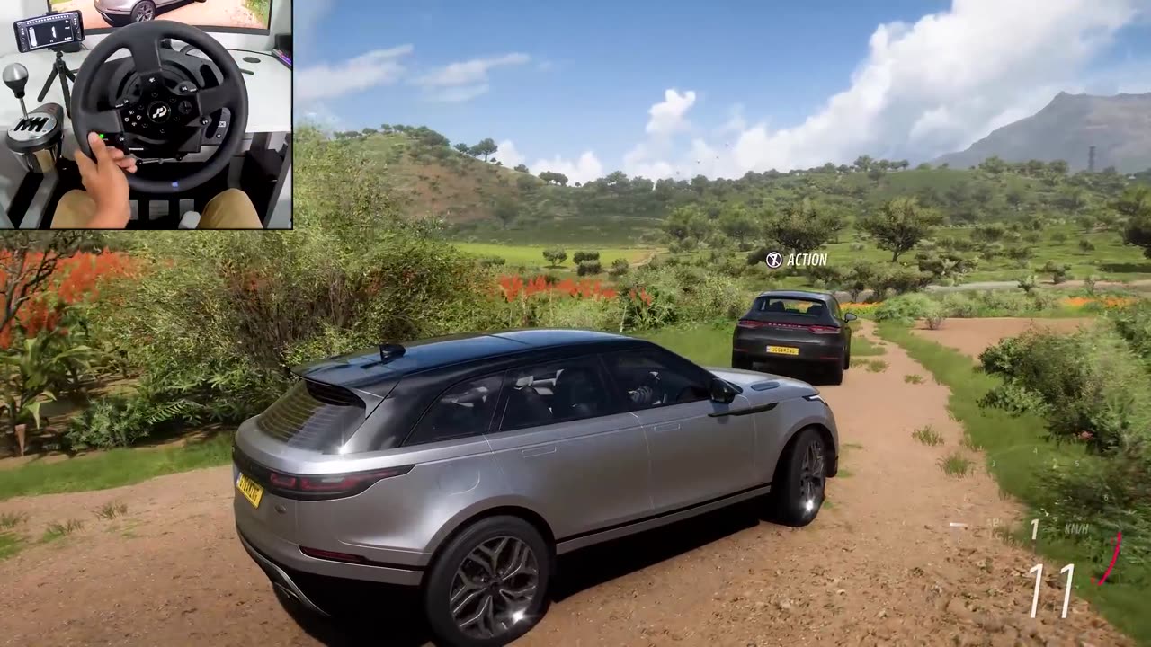 Range Rover Velar & Porsche Macan | OFFROAD CONVOY | Forza Horizon 5 | Thrustmaster T300RS gameplay