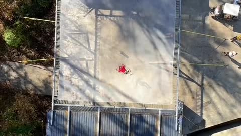 Have you ever wondered from how high you can jump on a trampoline ?