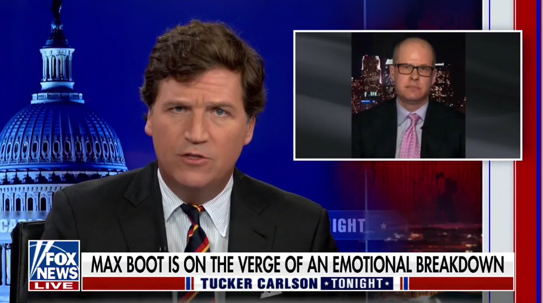 Tucker Carlson mocks Democrats for overreacting and saying everything is the end of democracy