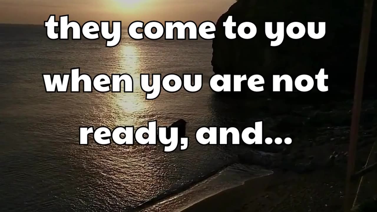 The truth is that they come to you when you are not ready.. #shorts #psychologyfacts #subscribe