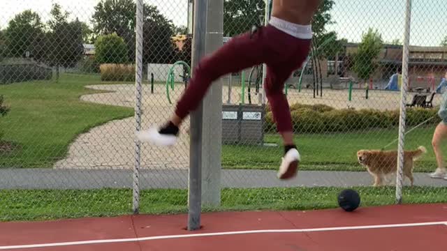 Ball Man Showing Skill...