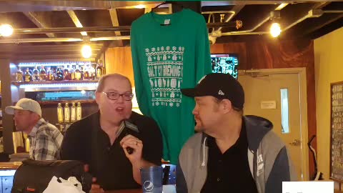 Comedian Romie Lee with Jiggy Jaguar Salt City Brewery Dec 2021