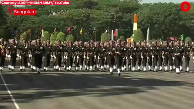 Parachute Regiment Marching Contingent Steals The Show At Army Day Parade In Bengaluru