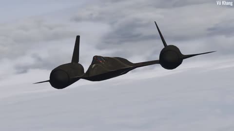 SR-71 Blackbird advanced long-range strategic reconnaissance aircraft flying at supersonic speeds