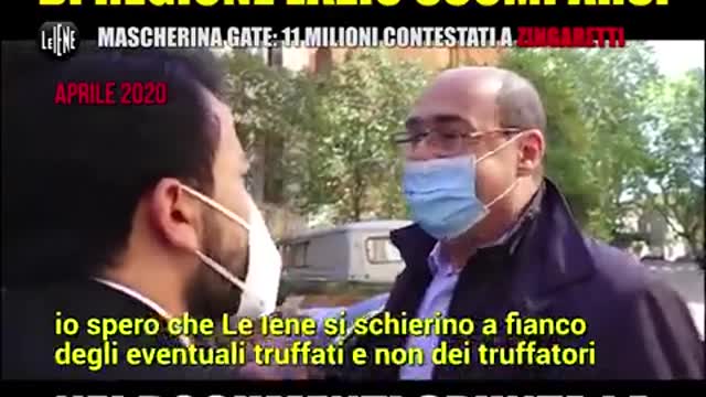 Nicola Zingaretti e gli 11 milioni scomparsi per le mascherine