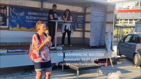 MARION, Tipps, Einklang mit Natur - EDGAR, ENDE - BAUTZEN, Kornmarkt, 03 07 2023, 126. MAHNWACHE 🕊