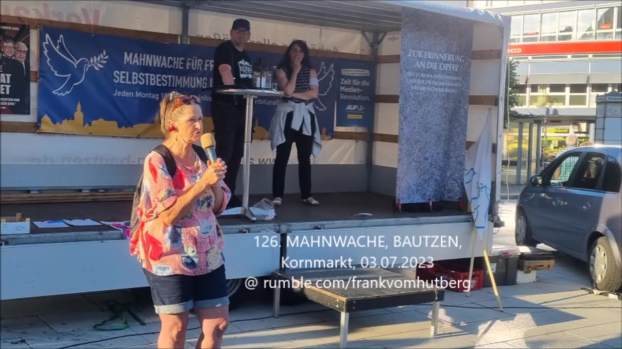 MARION, Tipps, Einklang mit Natur - EDGAR, ENDE - BAUTZEN, Kornmarkt, 03 07 2023, 126. MAHNWACHE 🕊