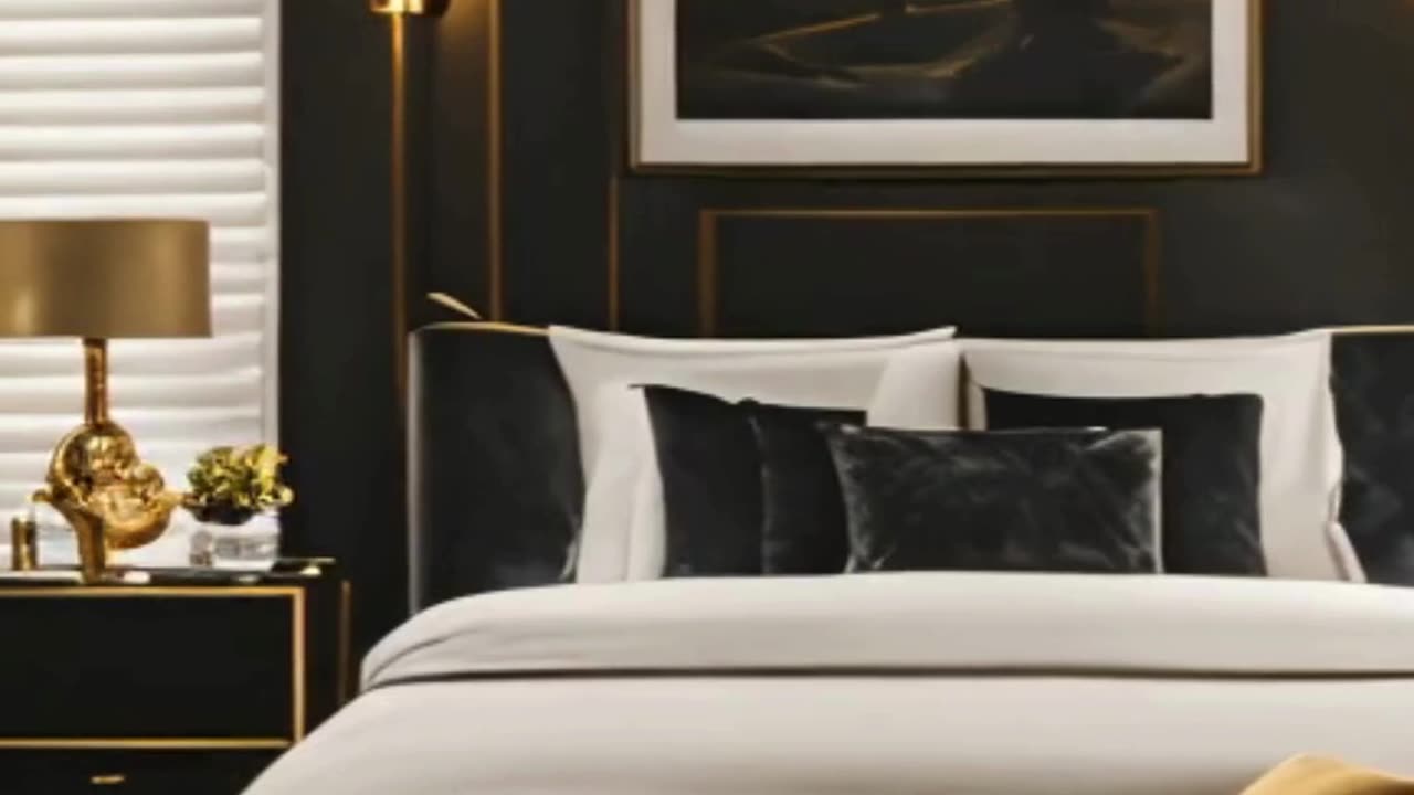 Elegant Black and Gold Bedroom Ideas | Luxurious Design Inspiration