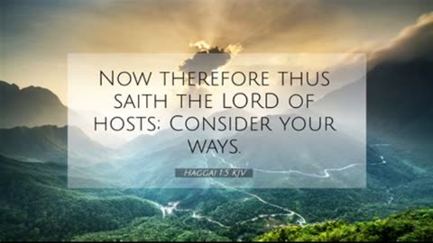 Consider Your Ways
