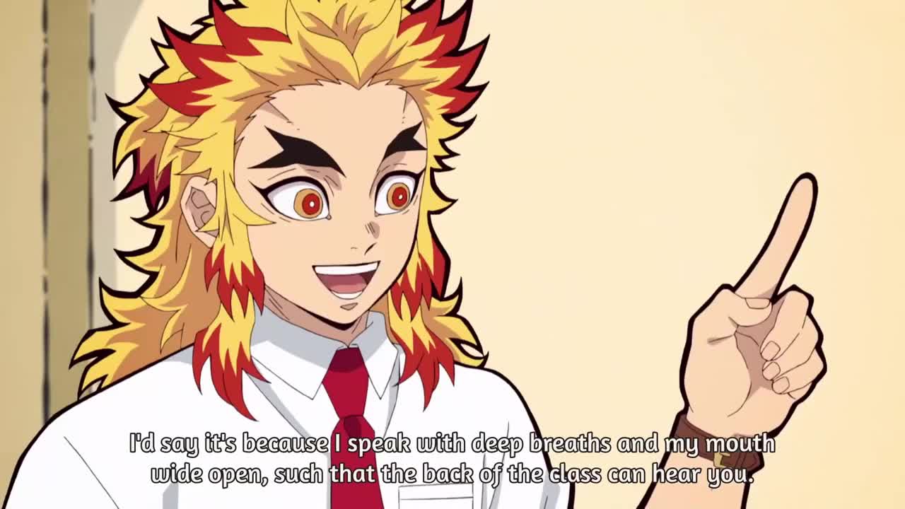 Rengoku tells Zenitsu how to get popular