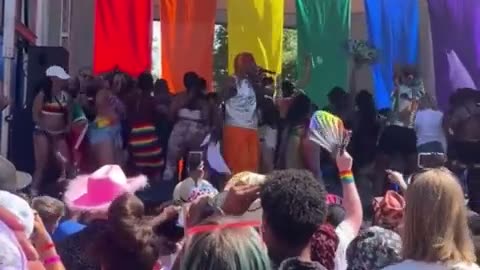 Pridefest Where "Love Is Love" Demonstrate "Sucking" Dance Move To Provocative Lyrics