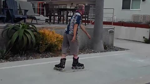 Rollerblading in Pacific Beach San Diego