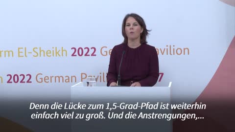 Baerbock: Scharm el-Scheich "darf keine verlorene Konferenz sein"