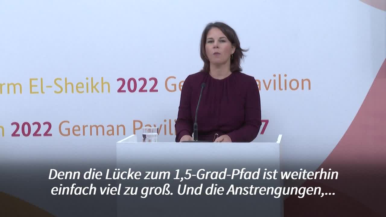 Baerbock: Scharm el-Scheich "darf keine verlorene Konferenz sein"