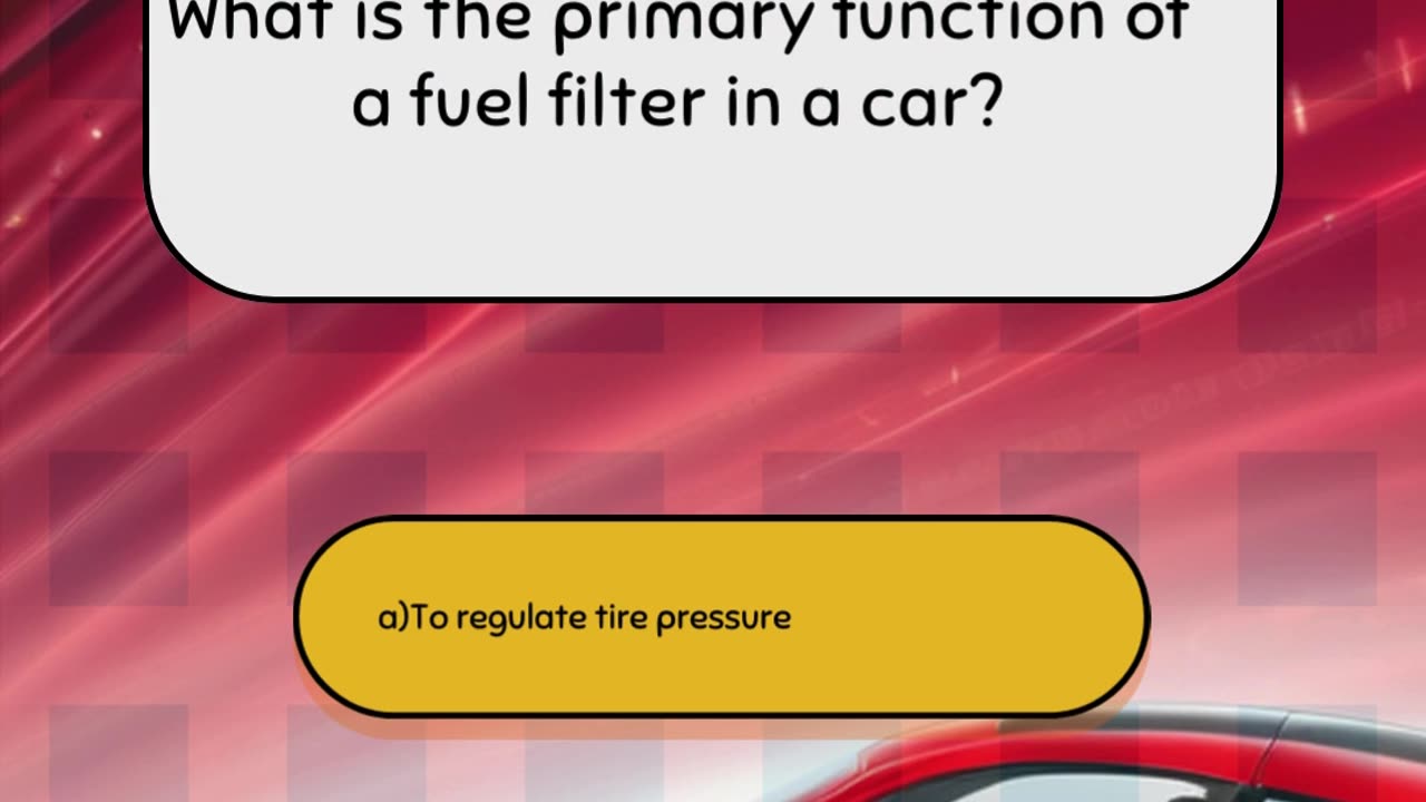 Part 9 Intermediate Car Engine Quiz Question