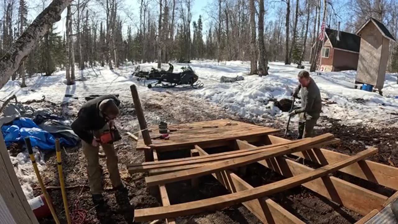 7 Days Repairing Off-Grid Cabin in Alaska