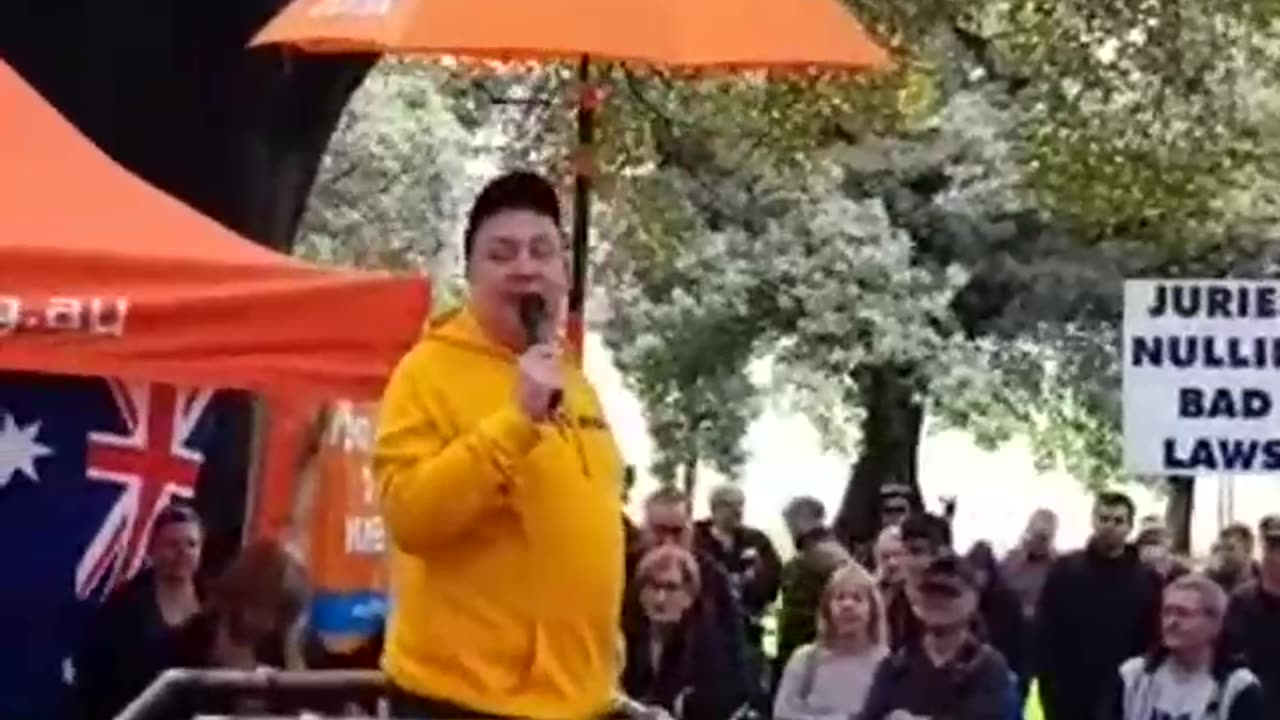 Live at the NO Digital ID Rally Sydney, John Ruddick Speaks.