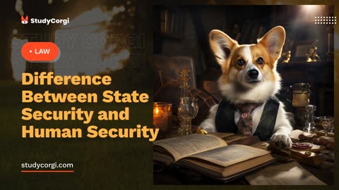 Difference Between State Security and Human Security - Research Paper Example