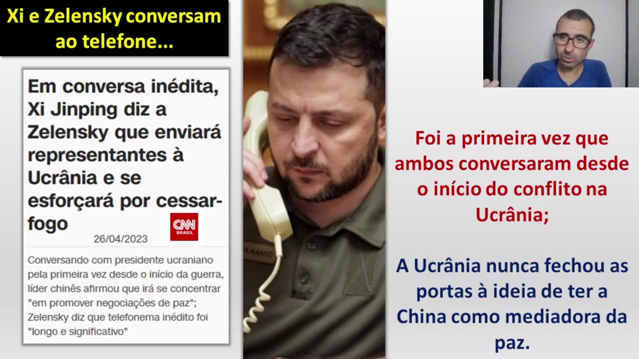 Rússia diz impossível conversar com os EUA. Xi e Zelensky conversam por telefone.