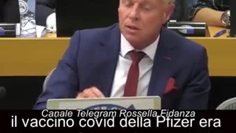 Europarlamentare Rob Roos svela menzogna Pfizer