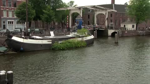 River Amstel and Magere Brug Amsterdam