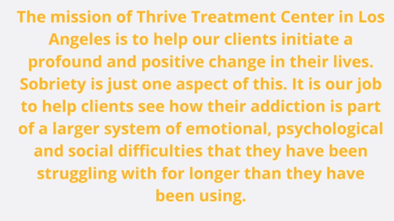 Thrive Treatment Center in Los Angeles, CA
