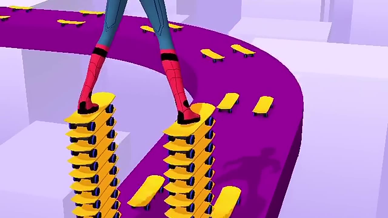 SPIDERMAN SKATER STACKER GAMEPLAY WALKTHROUGH - ANDROID,iOS MOBILE - SUPER HERO - #SHORTS GAMES #4🔥